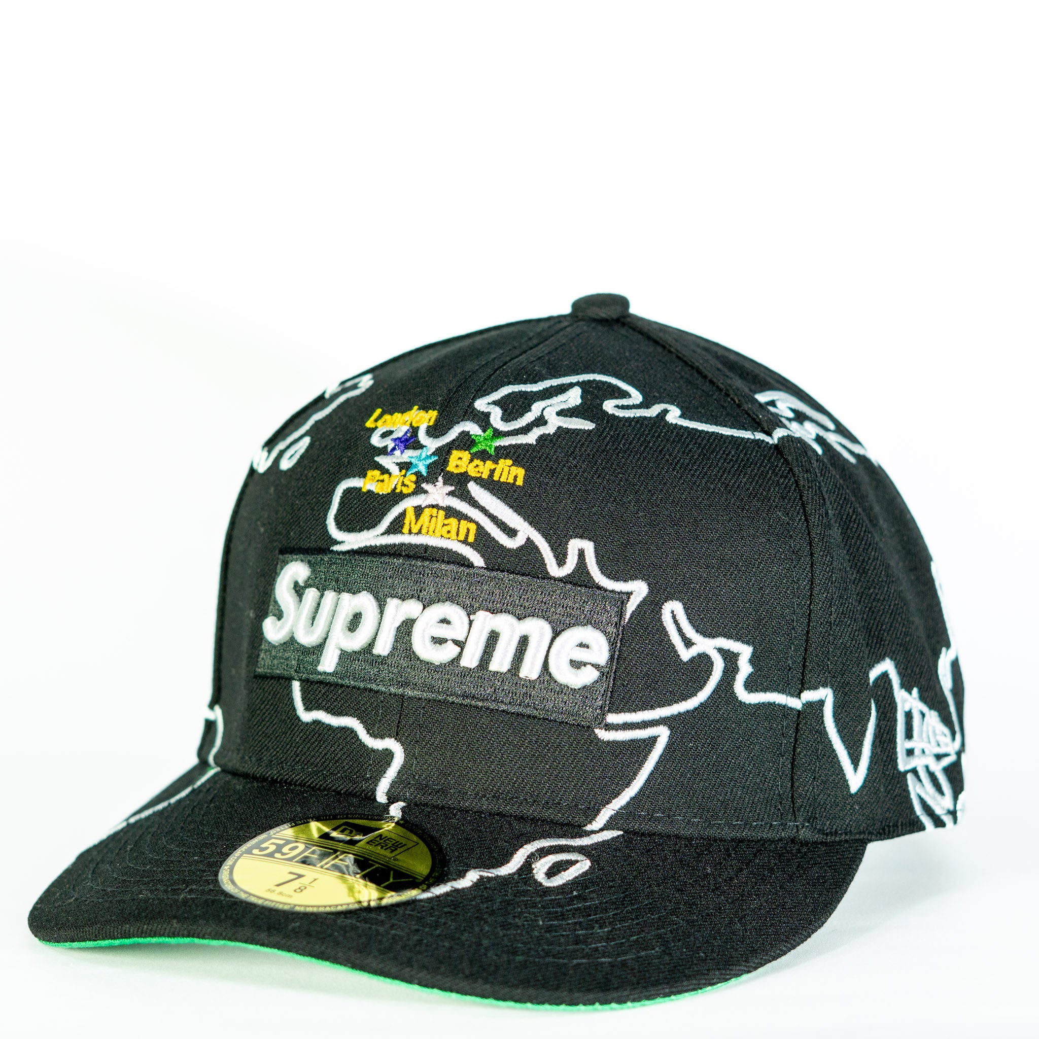 Supreme Worldwide Box Logo New Era Negra
