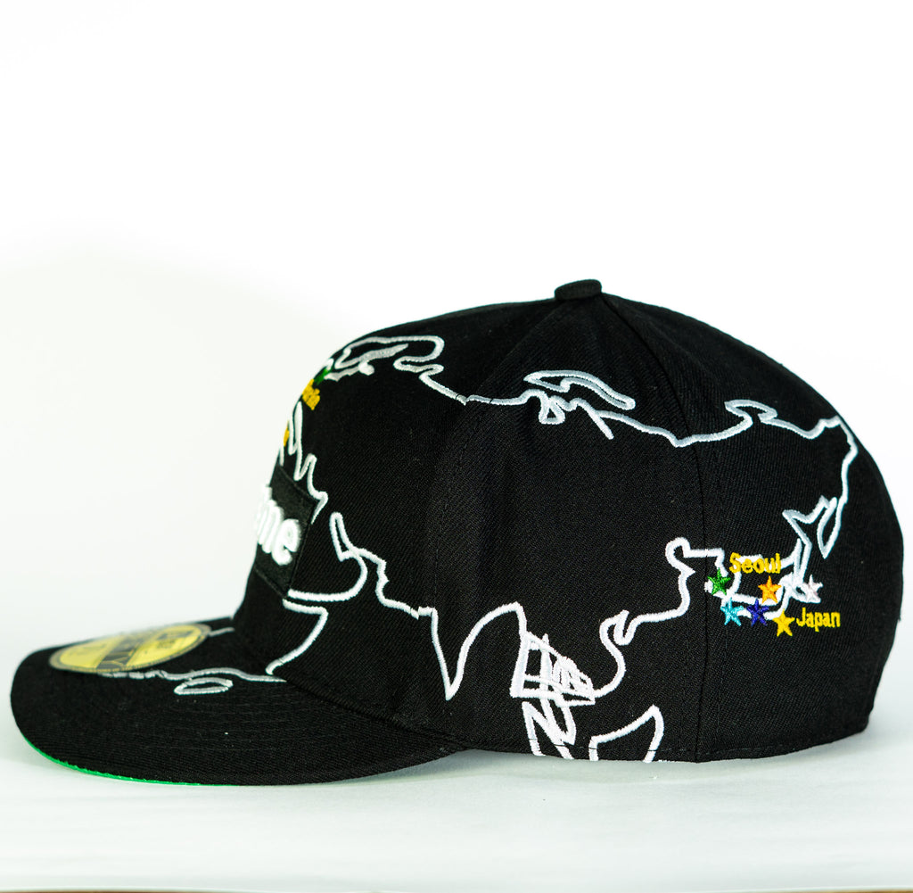 Supreme Worldwide Box Logo New Era Negra