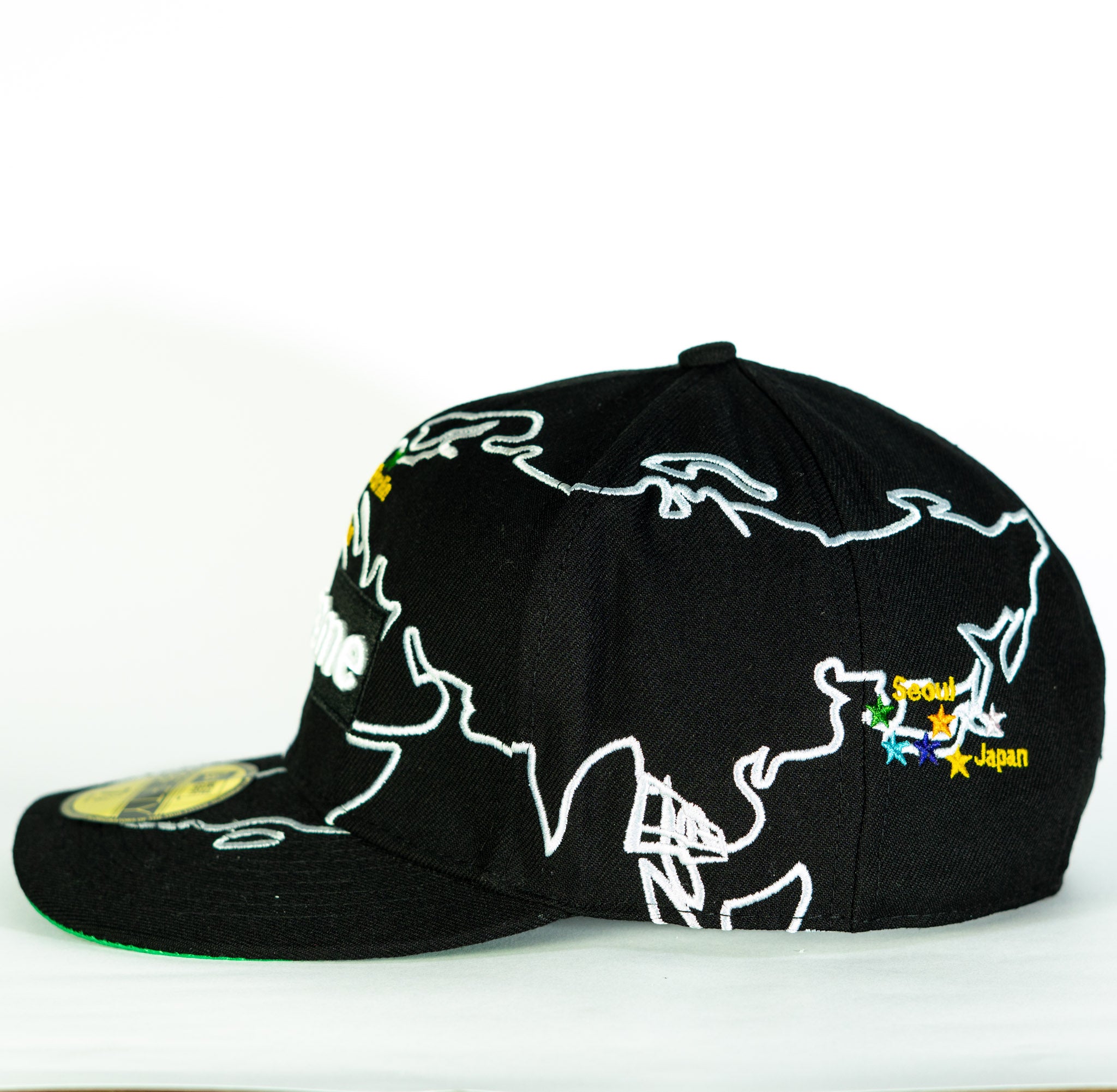 Supreme Worldwide Box Logo New Era Negra