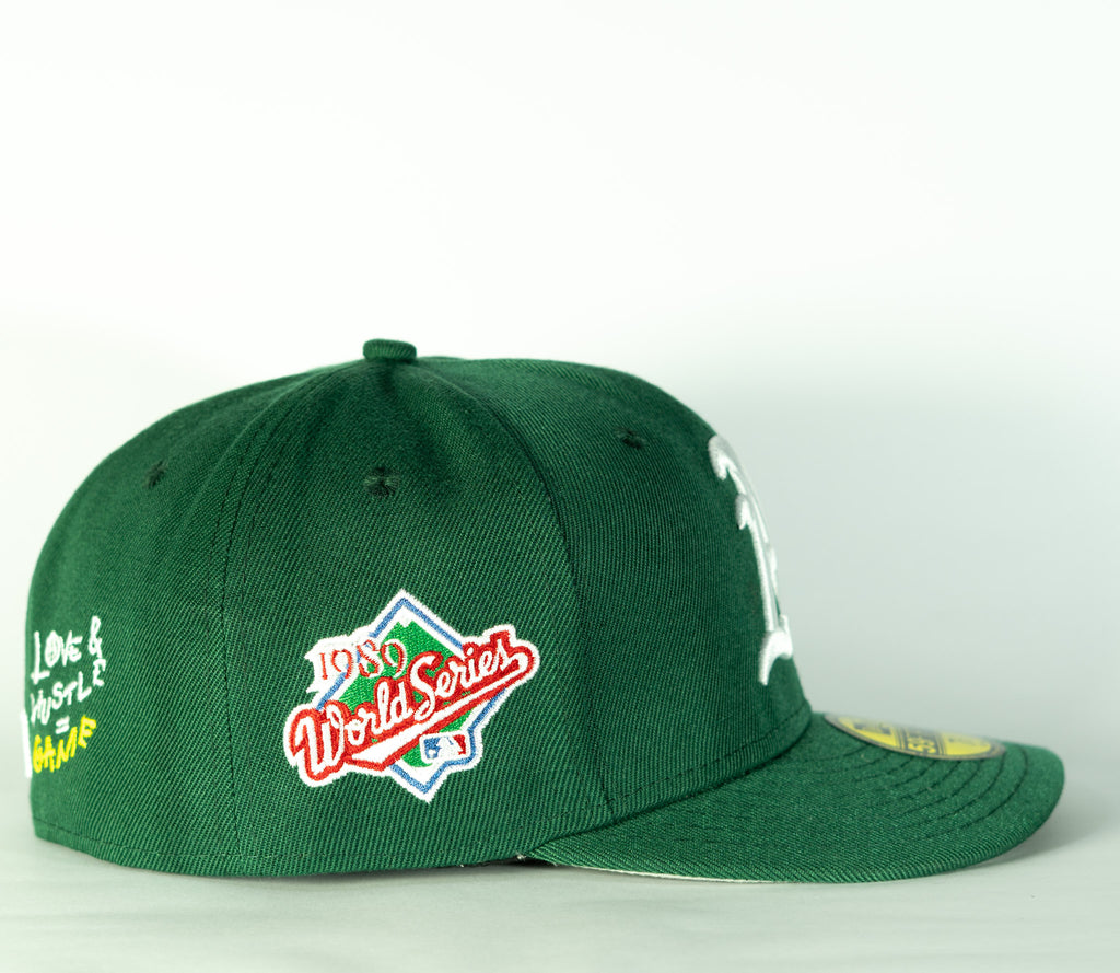 New Era 59fifty Fitted Mlb Oakland Green Team Heart