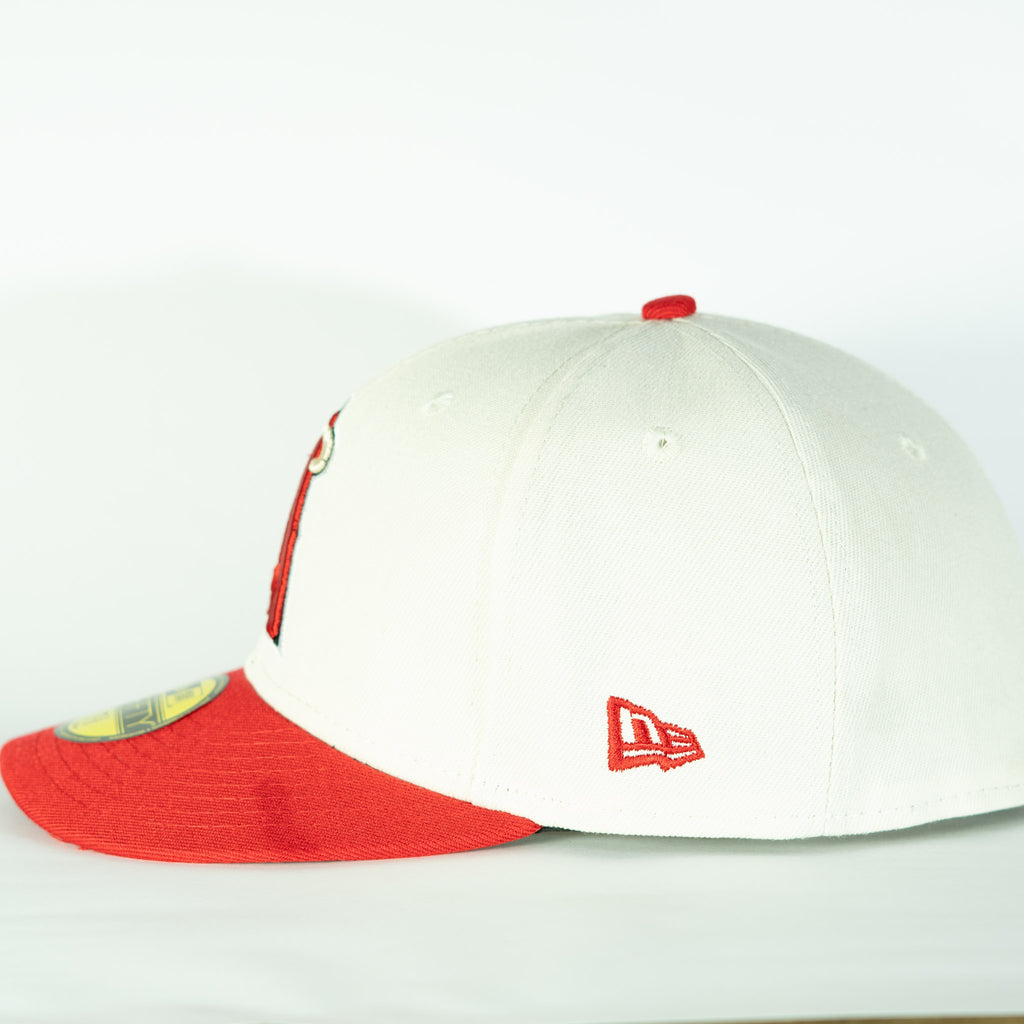 New Era 59FIFTY Los Angeles Angels Blanca